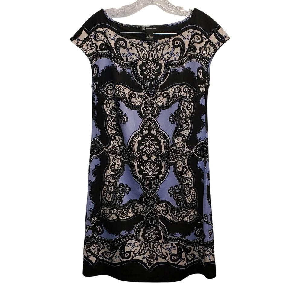 INC International Concepts Multicolor Paisley Printed Midi Shift Dress Small